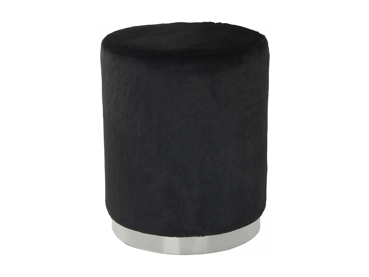 Tabouret semi artisanal ZAGE 36x36x44 noir