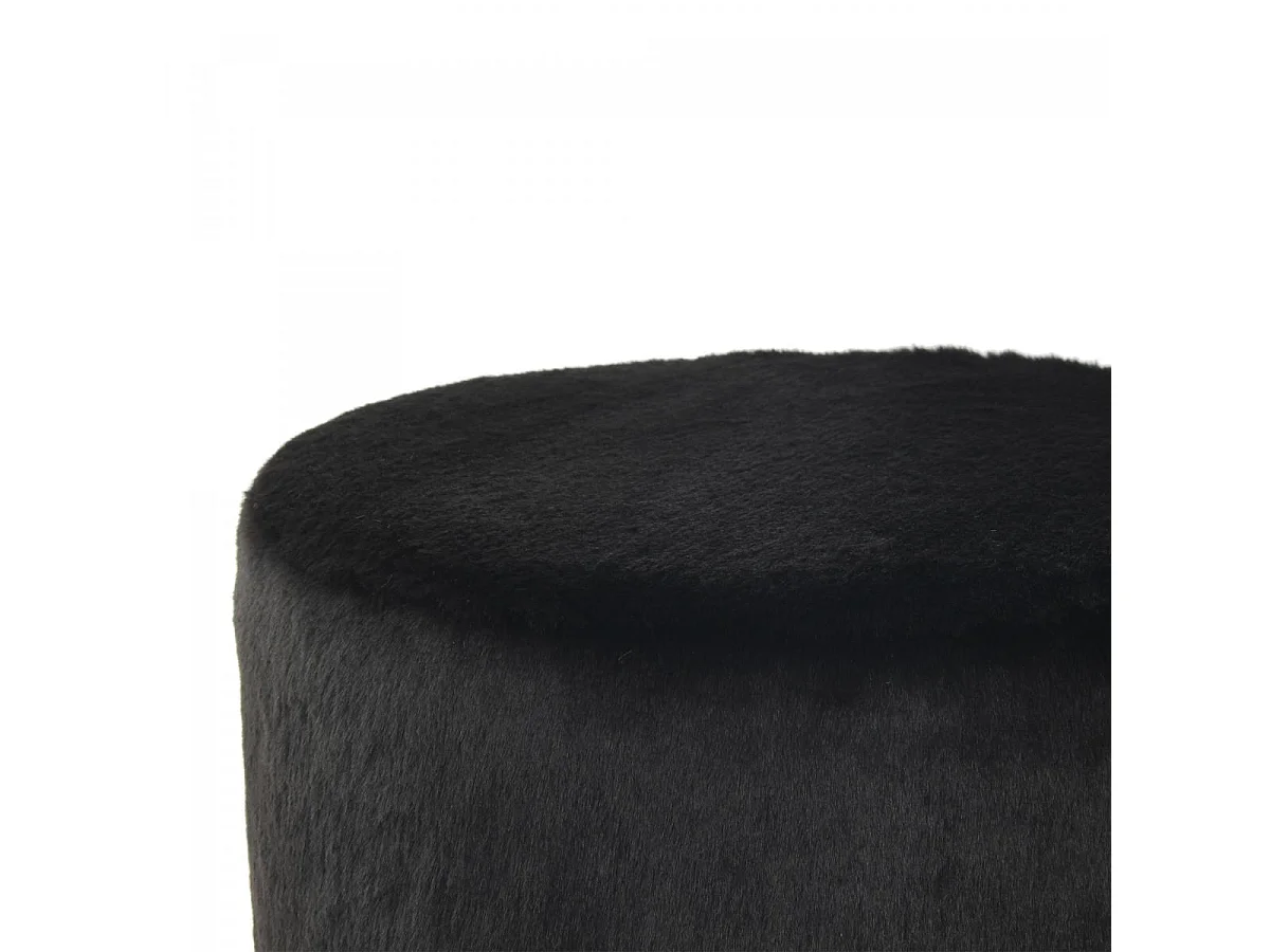 Tabouret semi artisanal ZAGE 36x36x44 noir