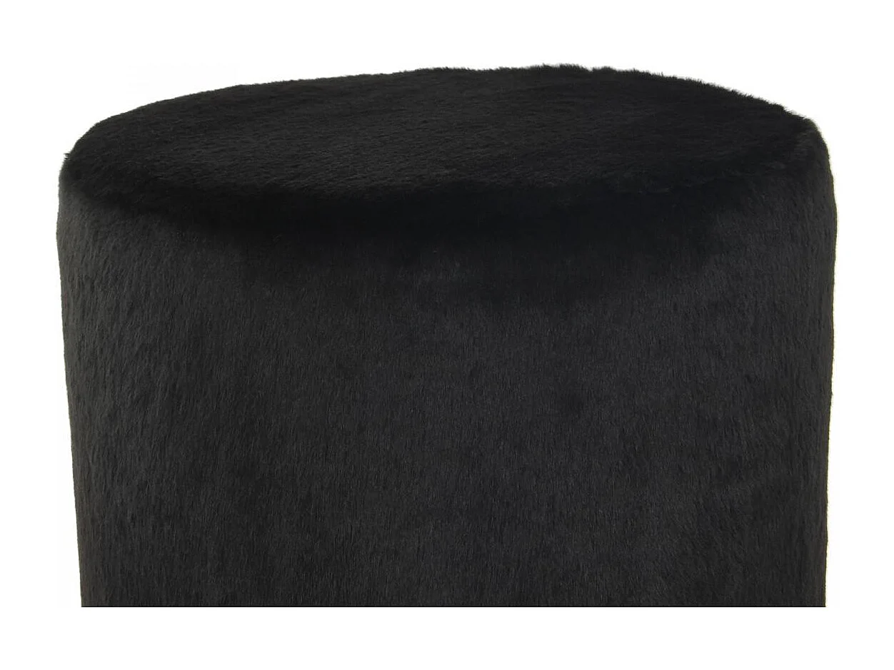 Tabouret semi artisanal ZAGE 36x36x44 noir