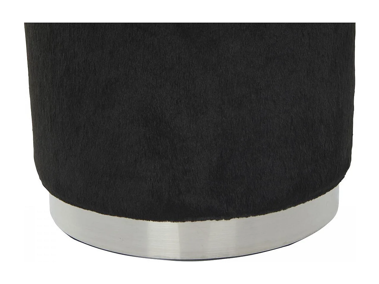 Tabouret semi artisanal ZAGE 36x36x44 noir