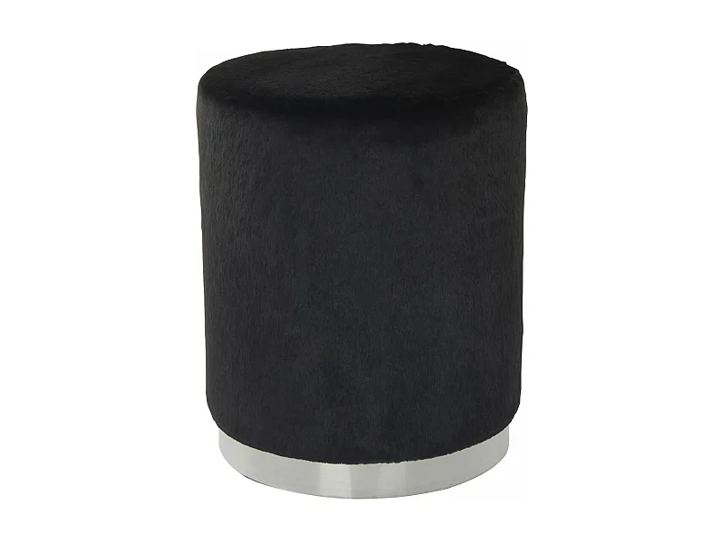 Tabouret semi artisanal ZAGE 36x36x44 noir