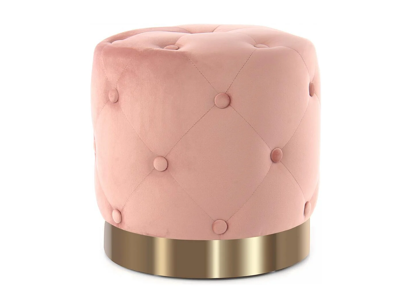 Tabouret semi artisanal ZAJE 40x40x40 rose