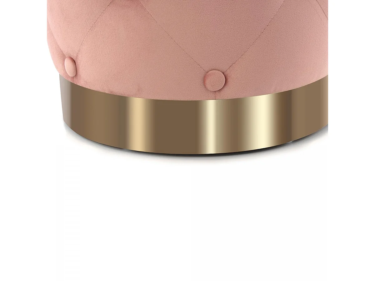 Tabouret semi artisanal ZAJE 40x40x40 rose