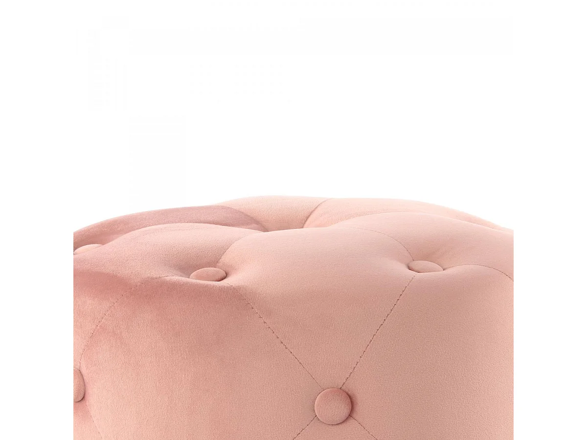 Tabouret semi artisanal ZAJE 40x40x40 rose