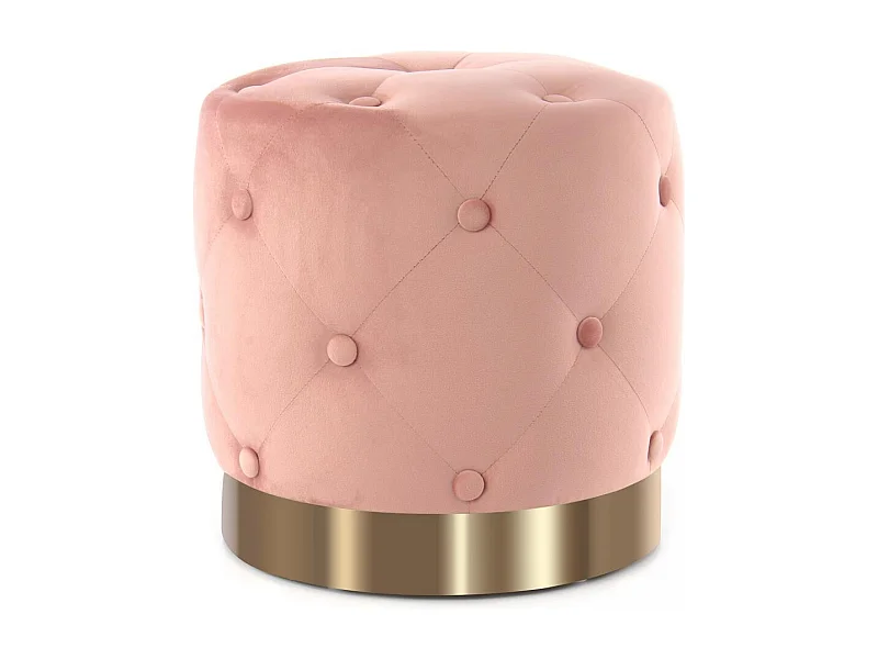 Tabouret semi artisanal ZAJE 40x40x40 rose