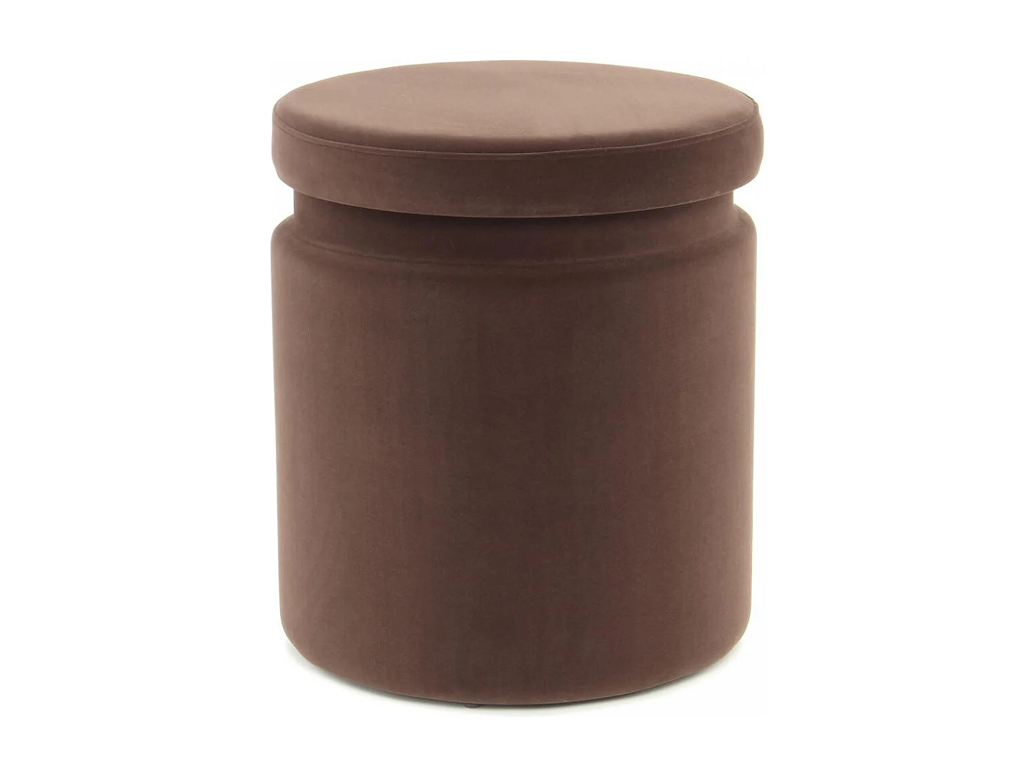 Tabouret semi artisanal LOT DE 2 ZAVE 33x33 brun et orange