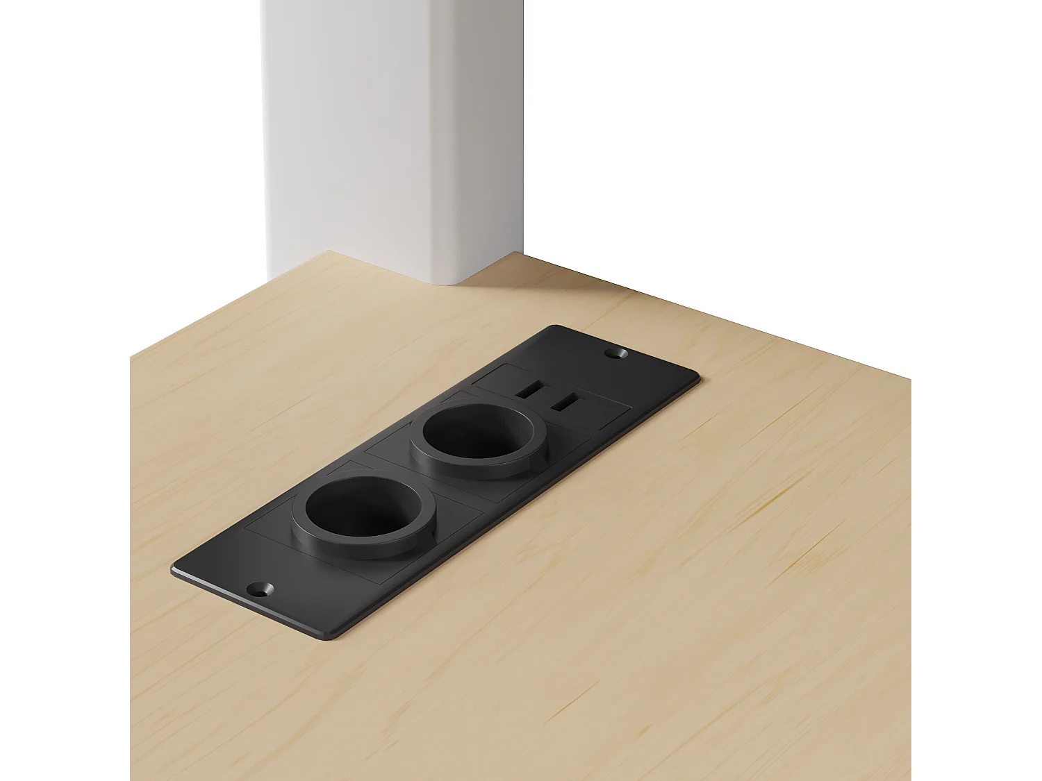 Lit mezzanine en métal 140x200 cm - avec bureau et armoire - avec tiroirs - avec port USB et LED - Blanc ( sans matelas )