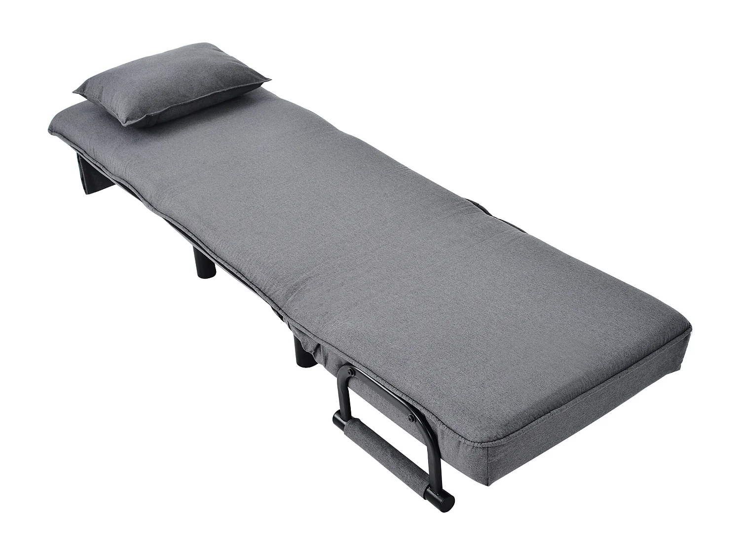 Fauteuil convertible 3 en 1 - Canapé-lit pliant - 57 x 66 x 83 cm - cotton + lin - avec fonction couchage - Beige