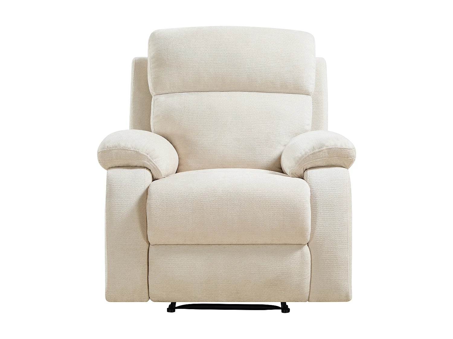 Fauteuil relax en tissu texturé beige TOLZANO
