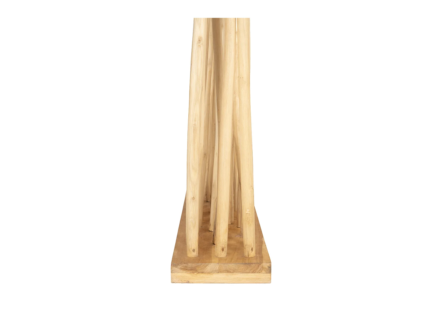 Séparateur de pièce en bois de teck - L. 170 x P. 25 x H. 180 cm - Naturel - GAYANA