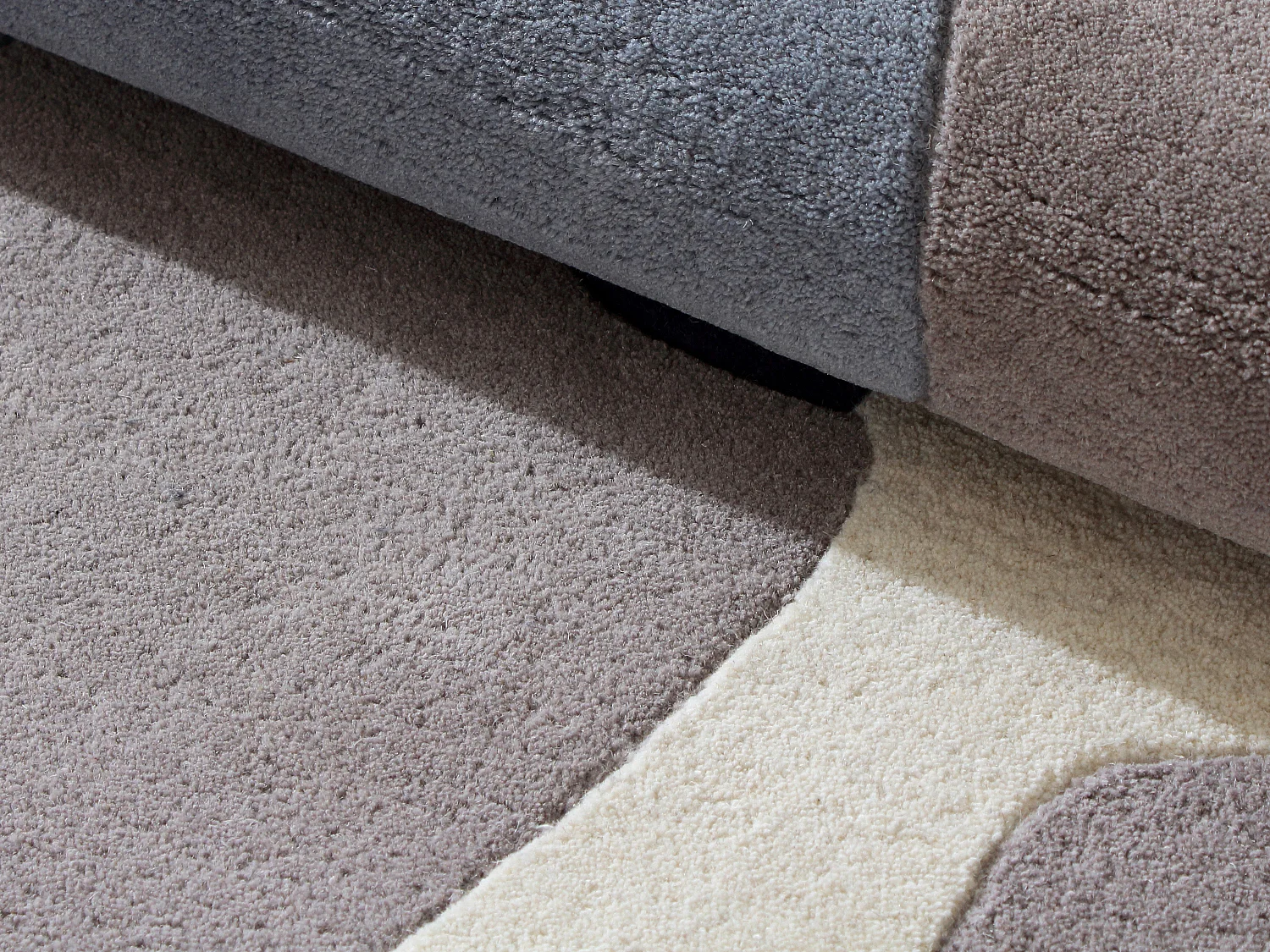 Tapis tufté 100% laine à motifs abstraits - 160 x 230 cm - Multicolore - 2400g/m² - ELINA
