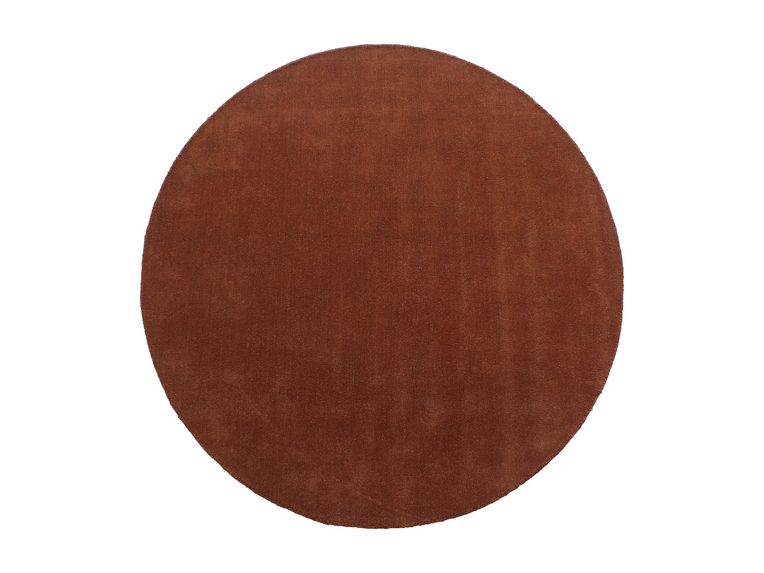 Tapis rond rouge