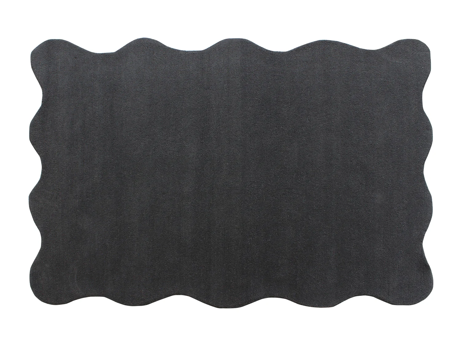 Tapis tufté 100% laine - 200 x 290 cm - Gris anthracite - 2100g/m² - MERONE