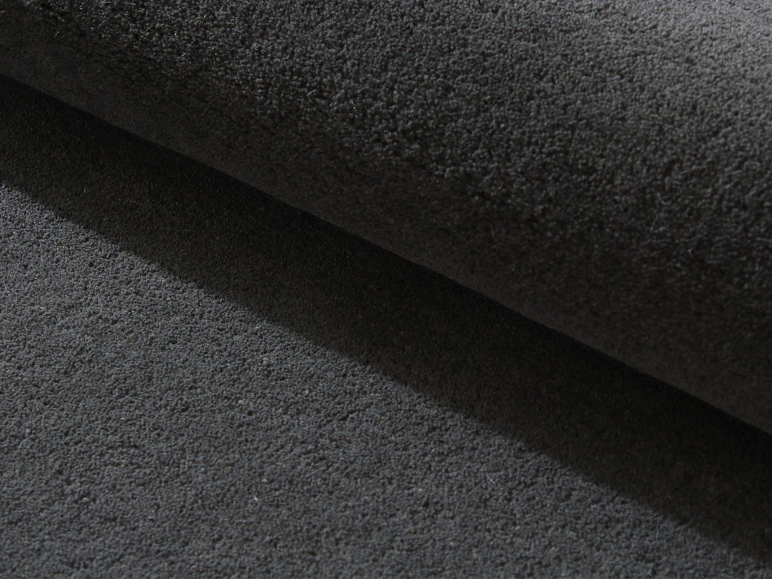 Tapis tufté 100% laine - 200 x 290 cm - Gris anthracite - 2100g/m² - MERONE