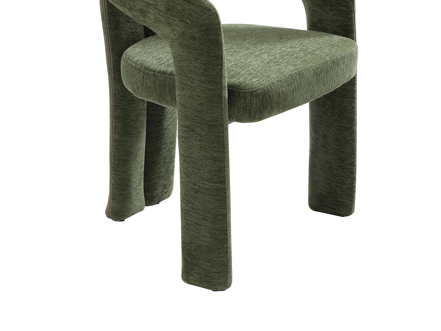Chaise en tissu texturé - Vert - SAVINSKY