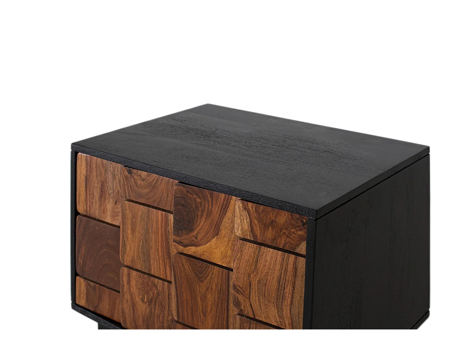 Stoliki nocne z drewna mango 56 cm, rustykalny, etniczny, nowoczesny styl - 50x56x40