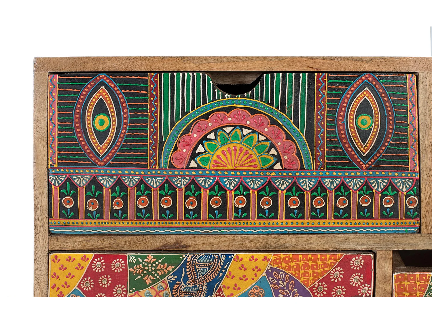 Hohes Sideboard aus massivem Mangoholz 90 cm hoch