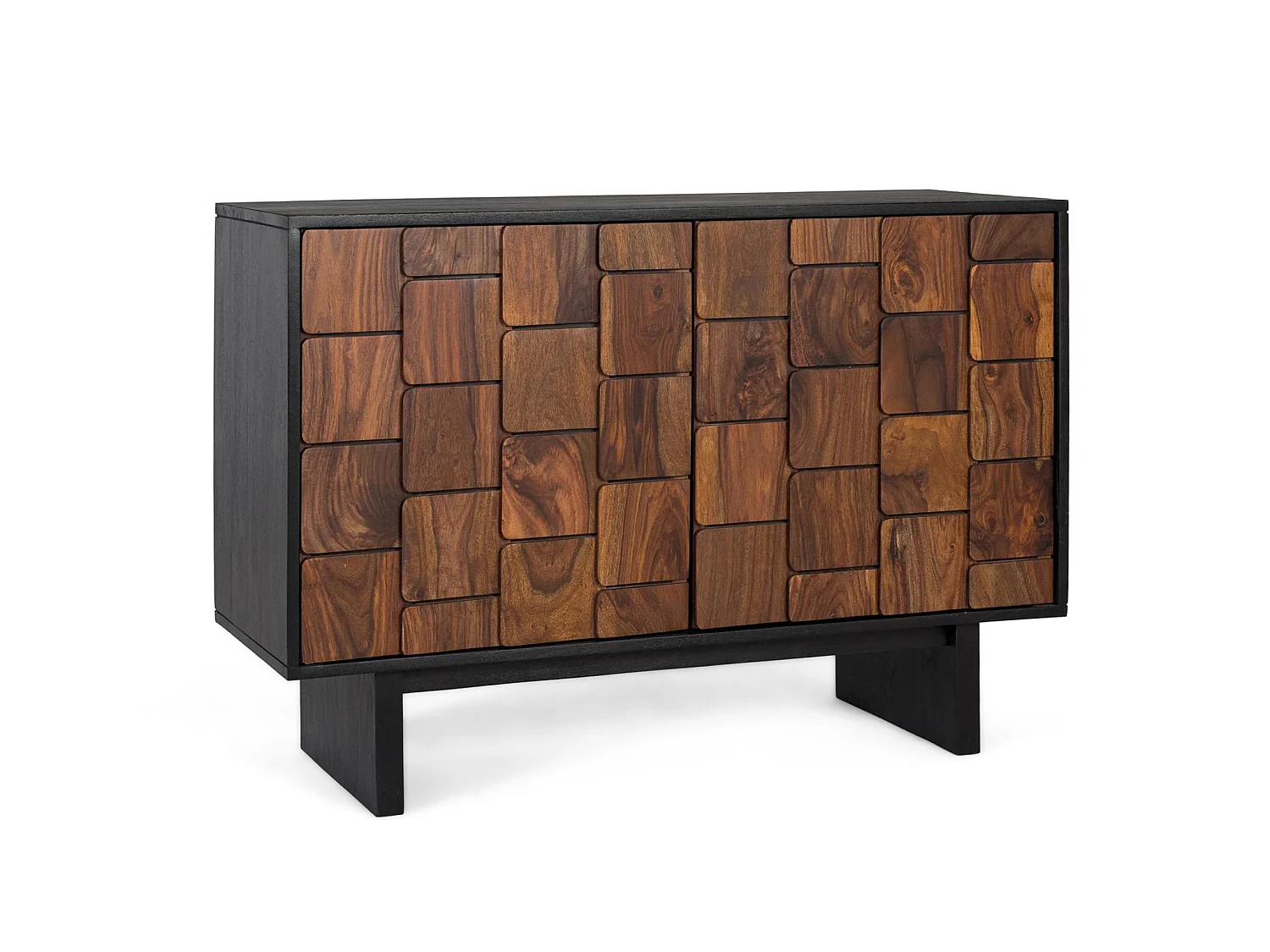 Komoda z drewna mango, rustykalny, etniczny, nowoczesny styl - 75x108x40