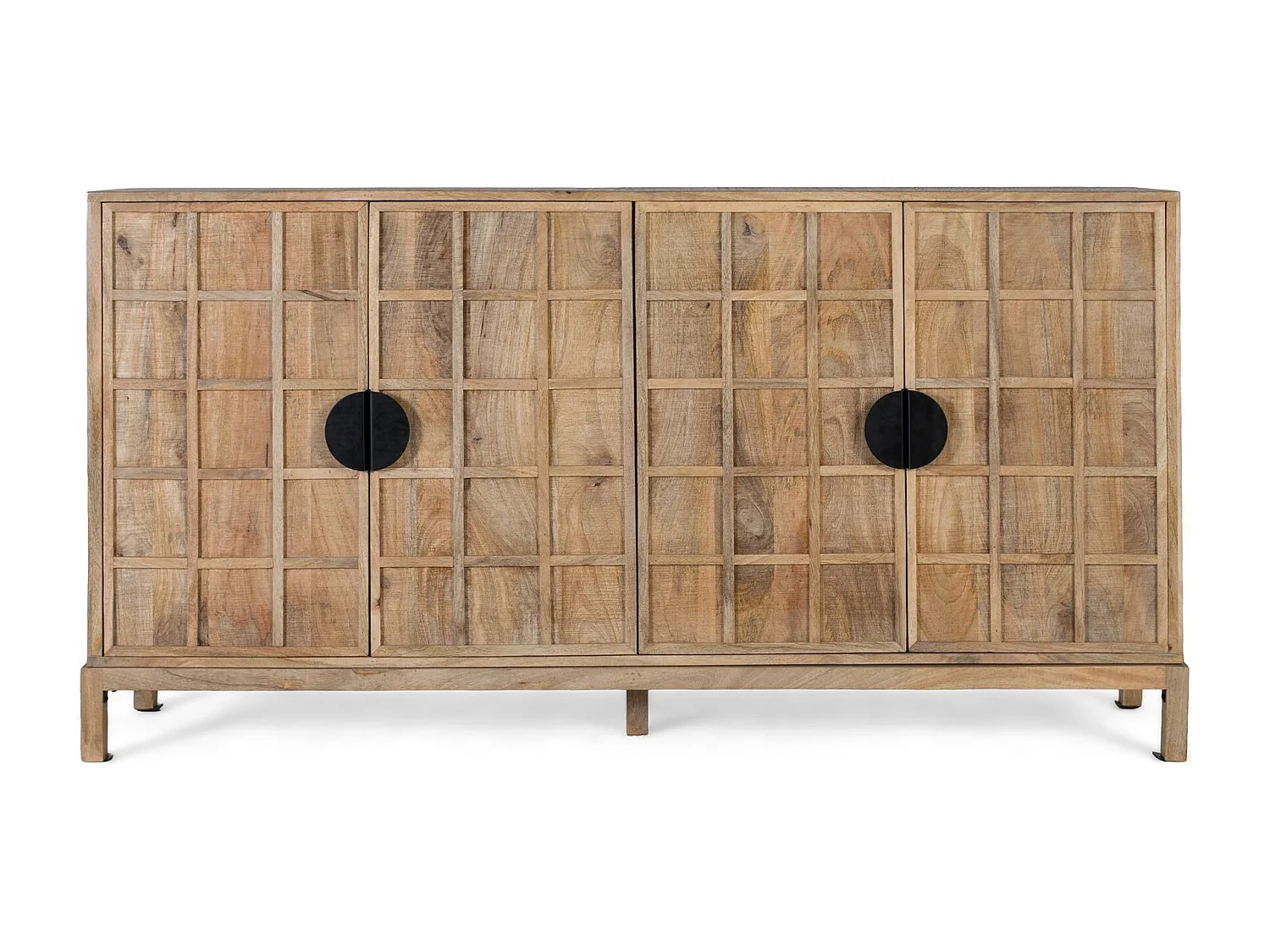 Aparador cuatro puertas fabricado en madera maciza de mango 175 cm