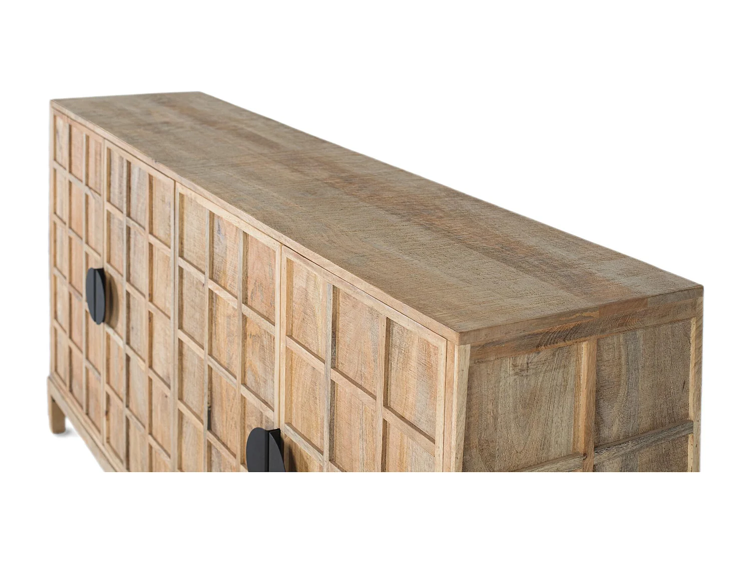 Aparador cuatro puertas fabricado en madera maciza de mango 175 cm