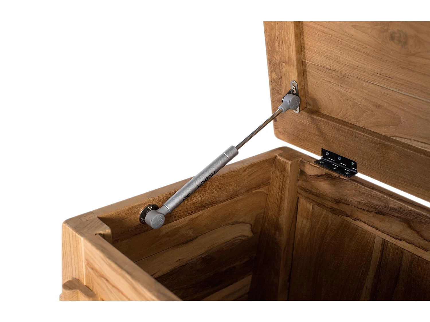 Coffre en teck massif naturel 114 cm