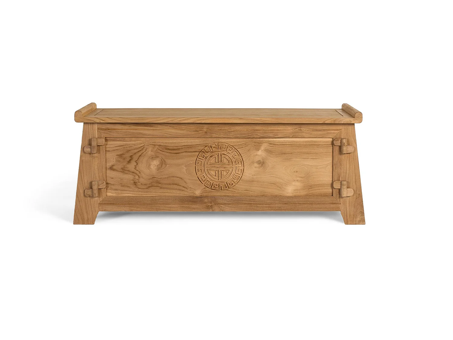 Kommode i naturlig, heltre teak, 114 cm