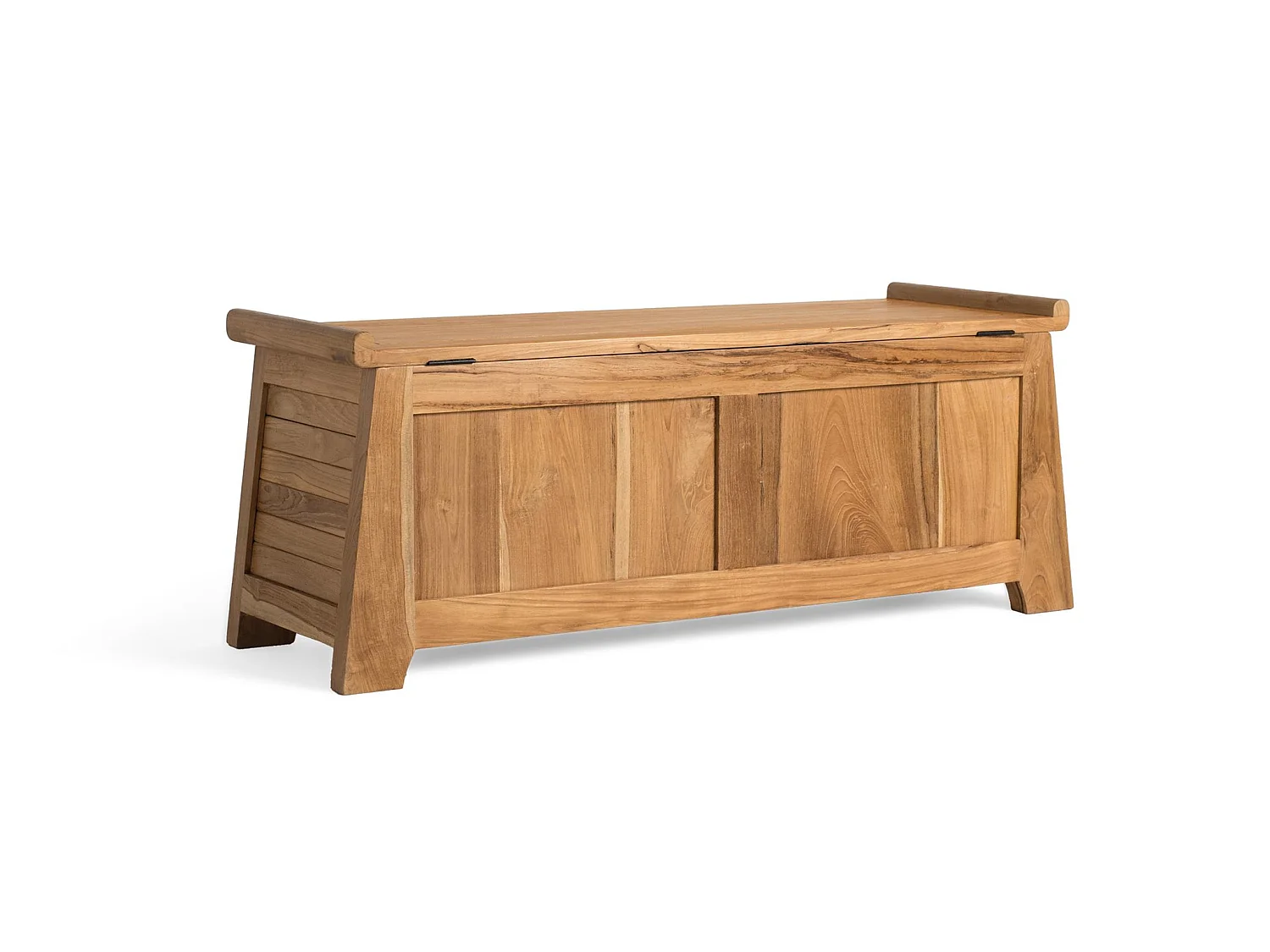 Kommode i naturlig, heltre teak, 114 cm
