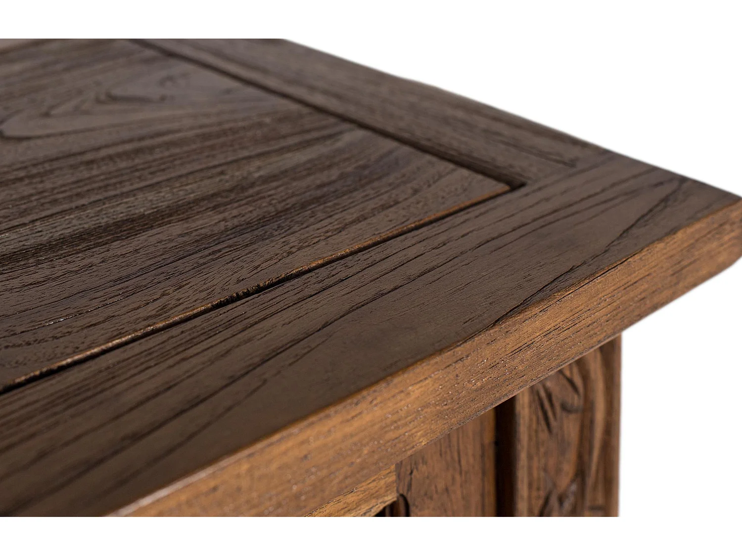 Konsolentisch aus Teakholz mit 5 Schubladen