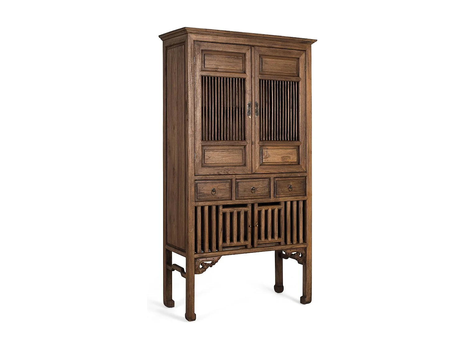 Armadio in legno massello di teak altezza 176 cm