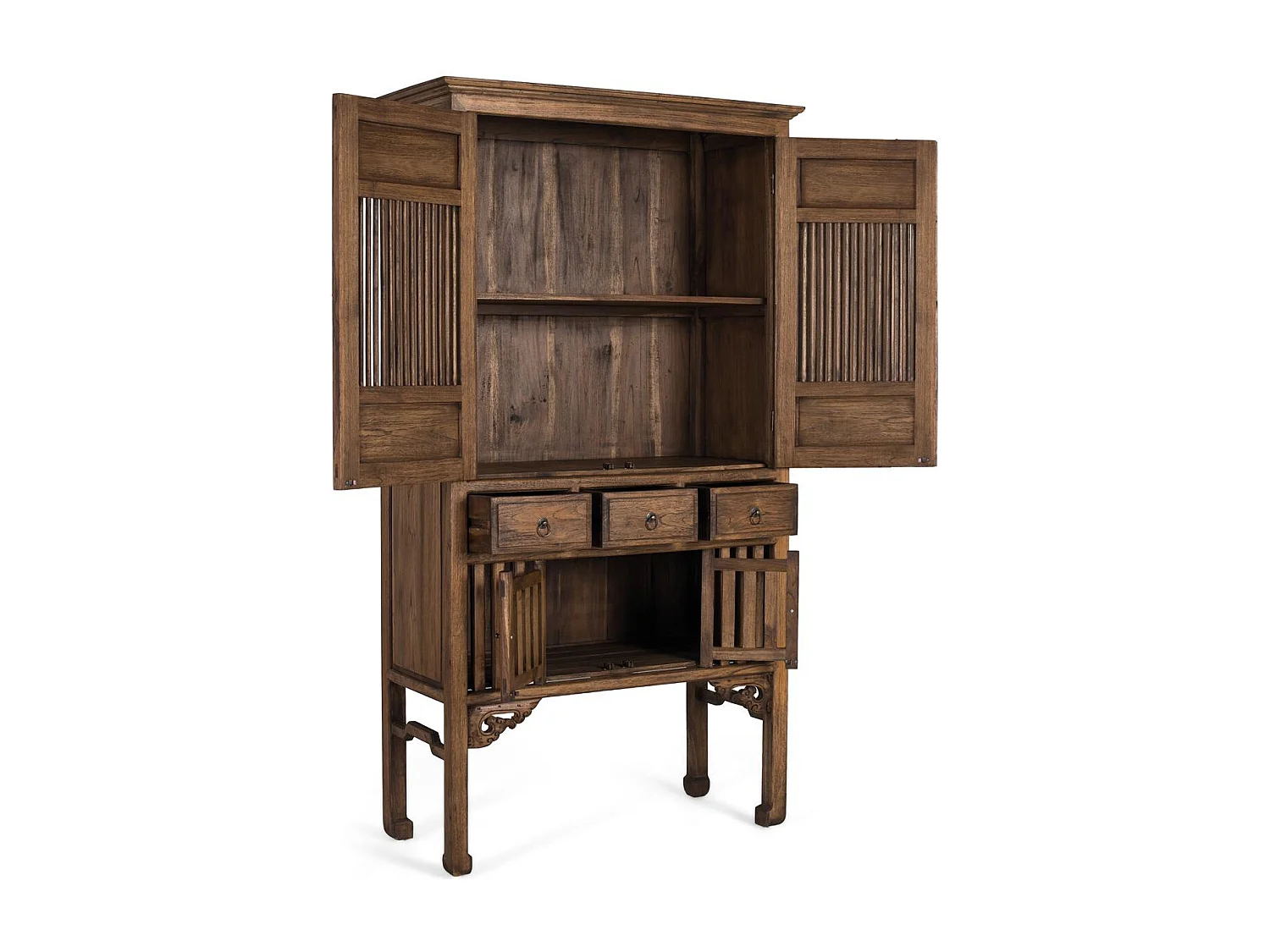 Armadio in legno massello di teak altezza 176 cm