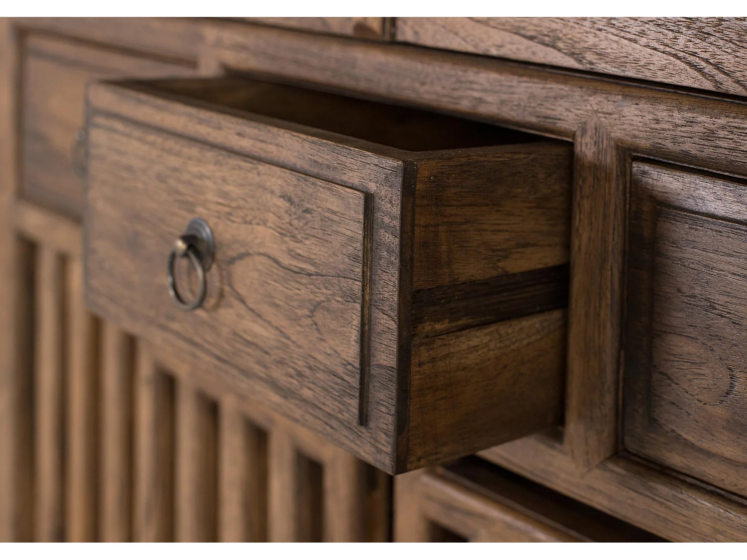 Armadio in legno massello di teak altezza 176 cm