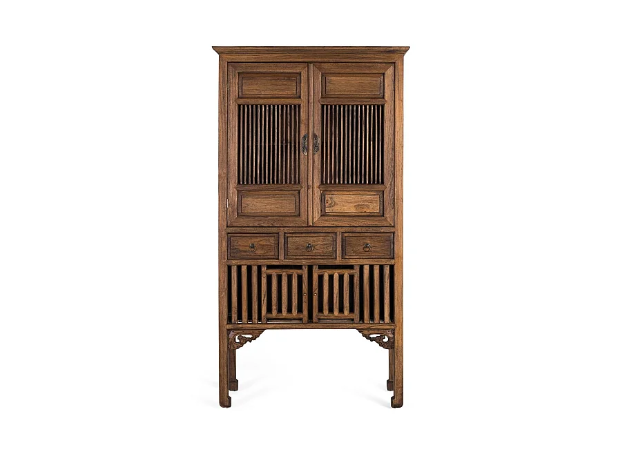 Armadio in legno massello di teak altezza 176 cm