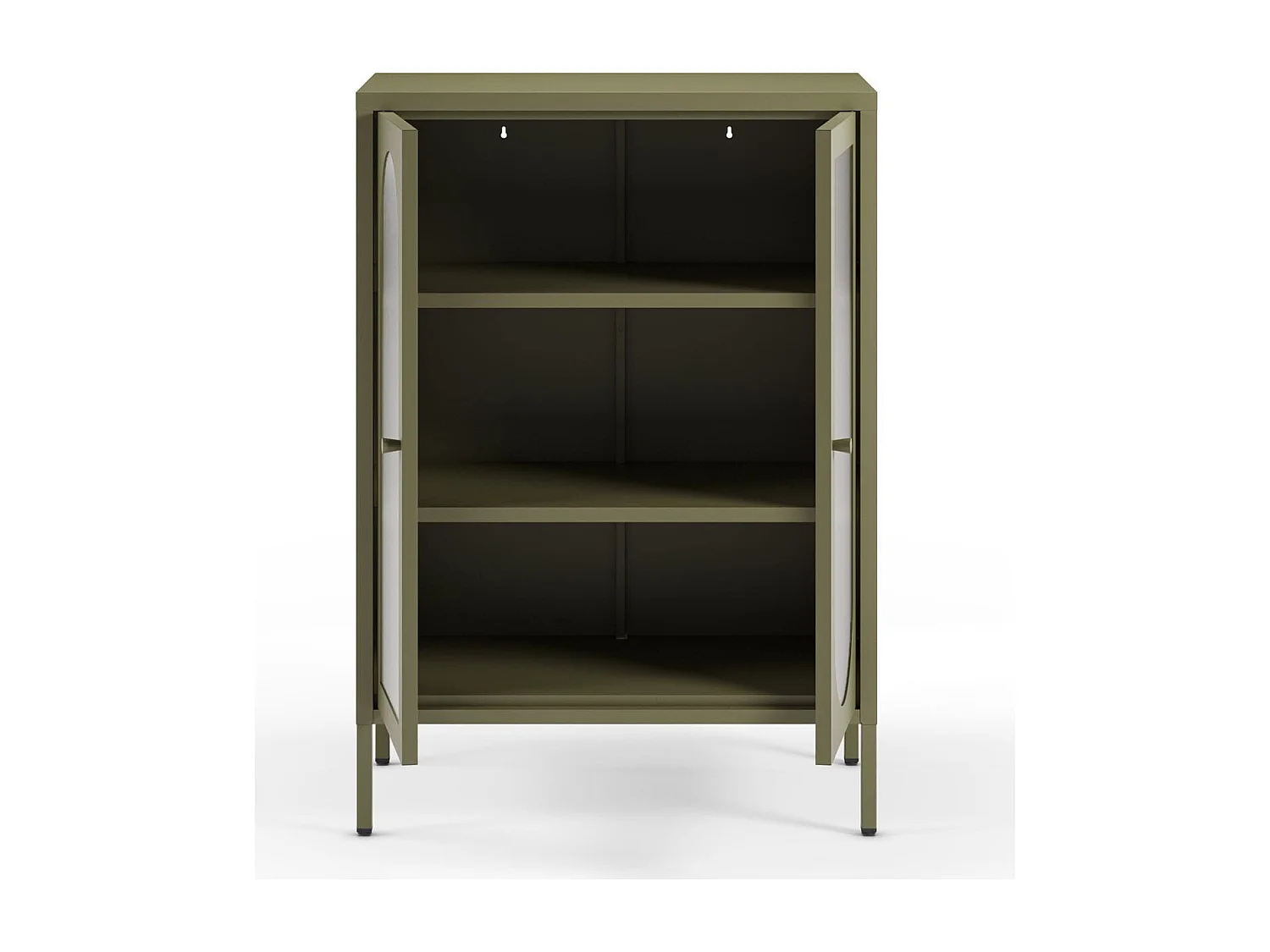 Buffet 2 portes en métal vert 70 cm - Ysia