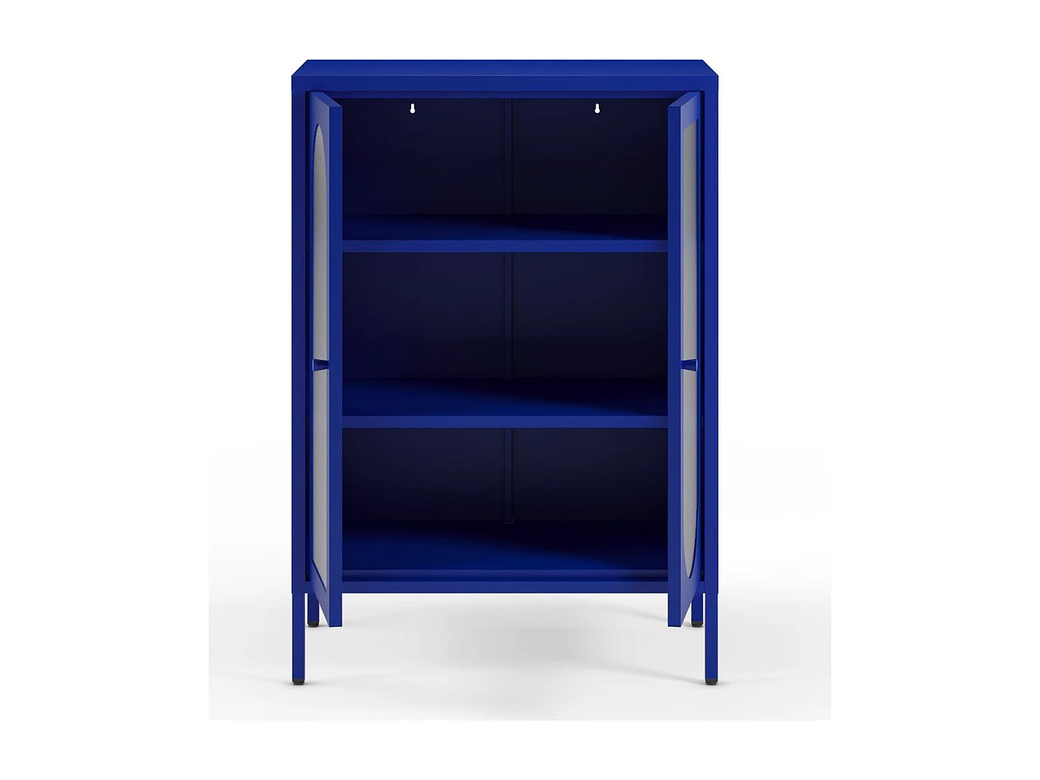 Buffet 2 portes en métal bleu électrique 70 cm - Ysia