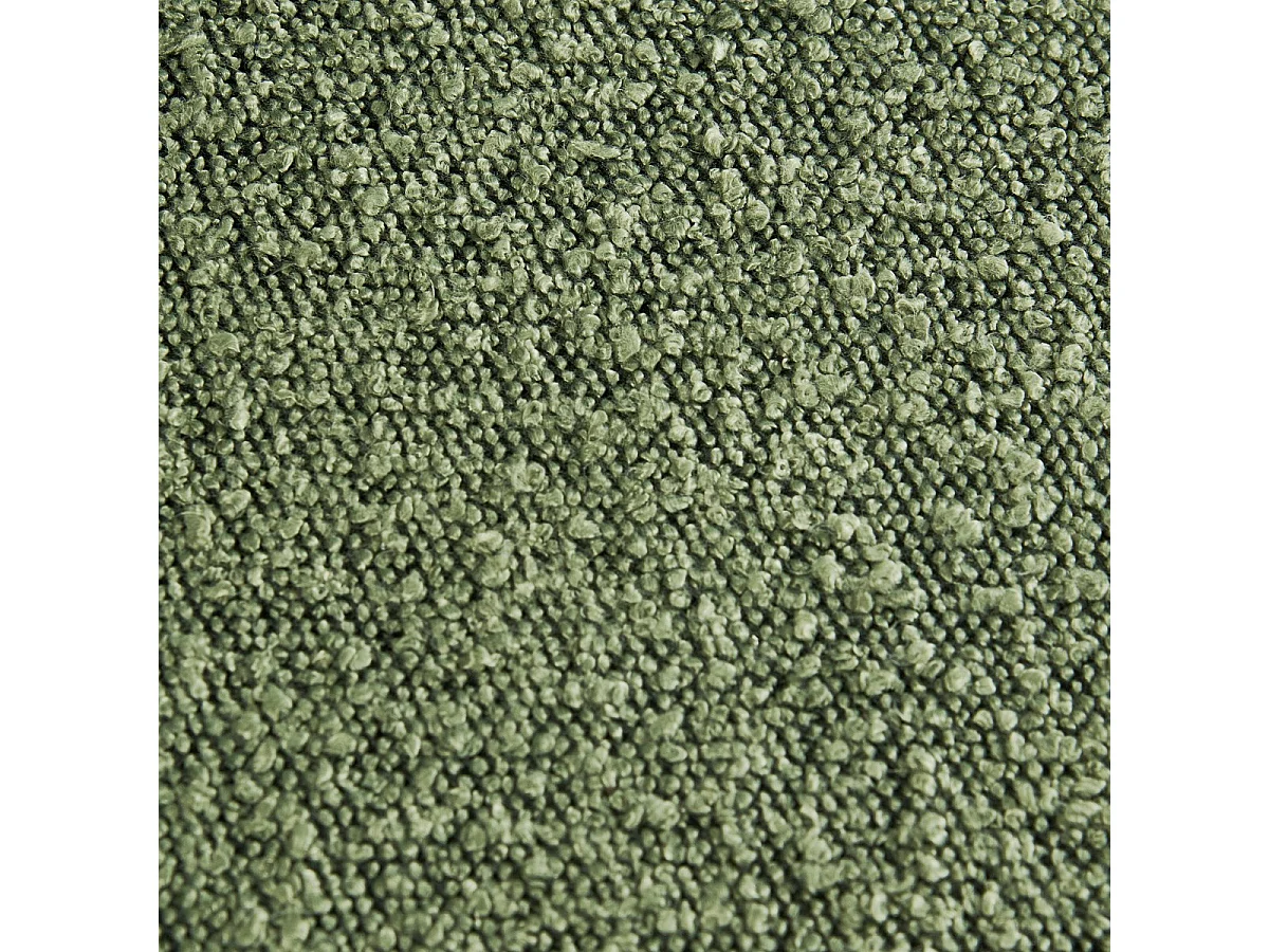 Lot de 2 chaises en tissu bouclé vert kaki - Cloé