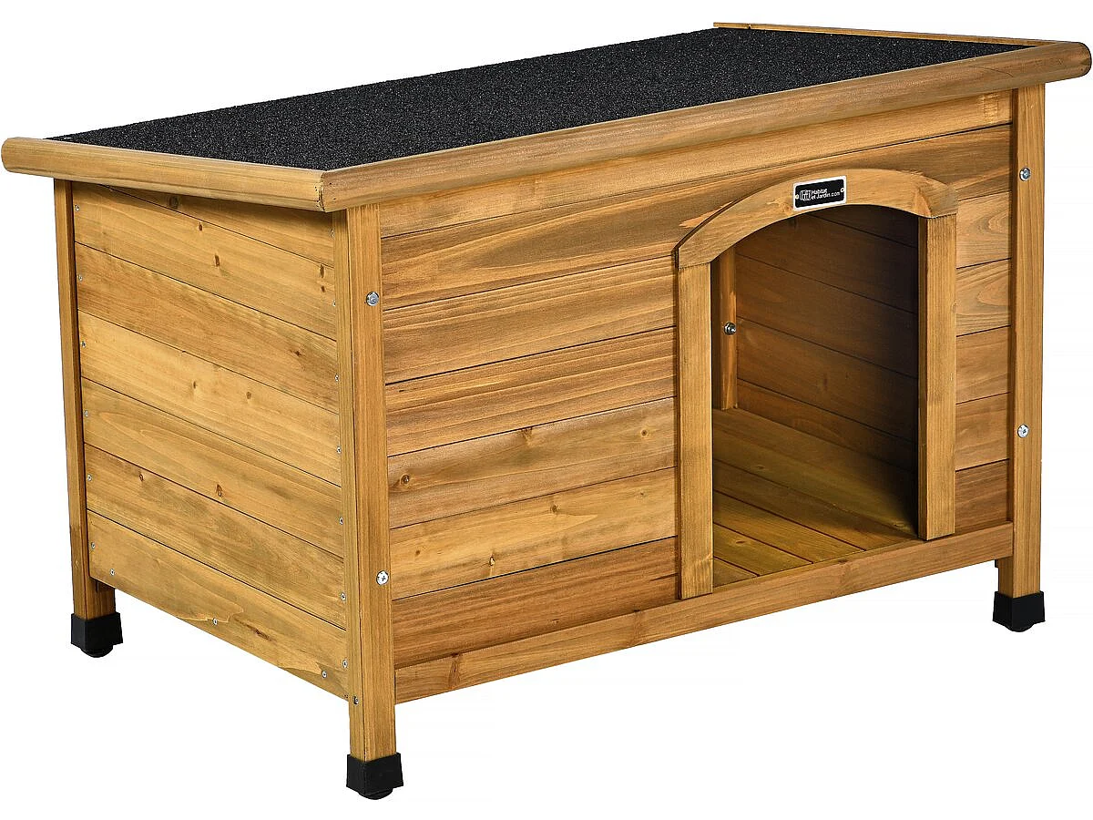 Max" houten hondenhok - 85 x 57 x 58 cm - Bruin