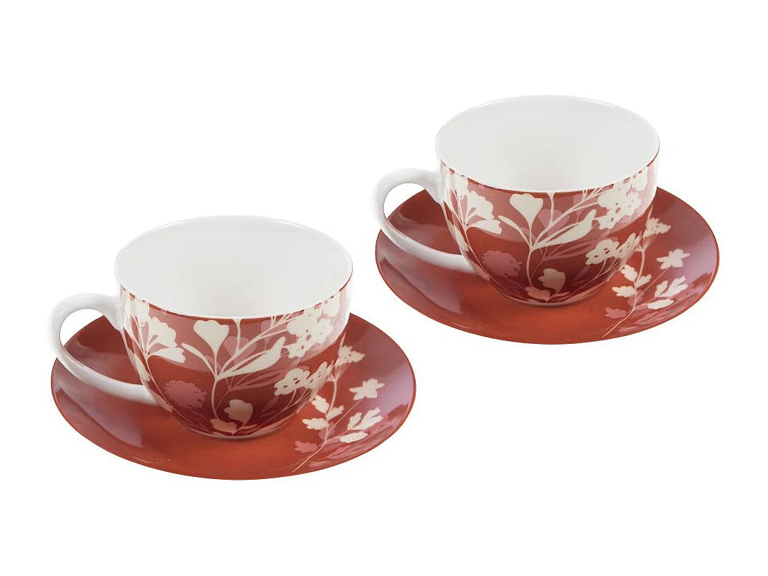 Coffret de 2 tasses et sous-tasses Isana