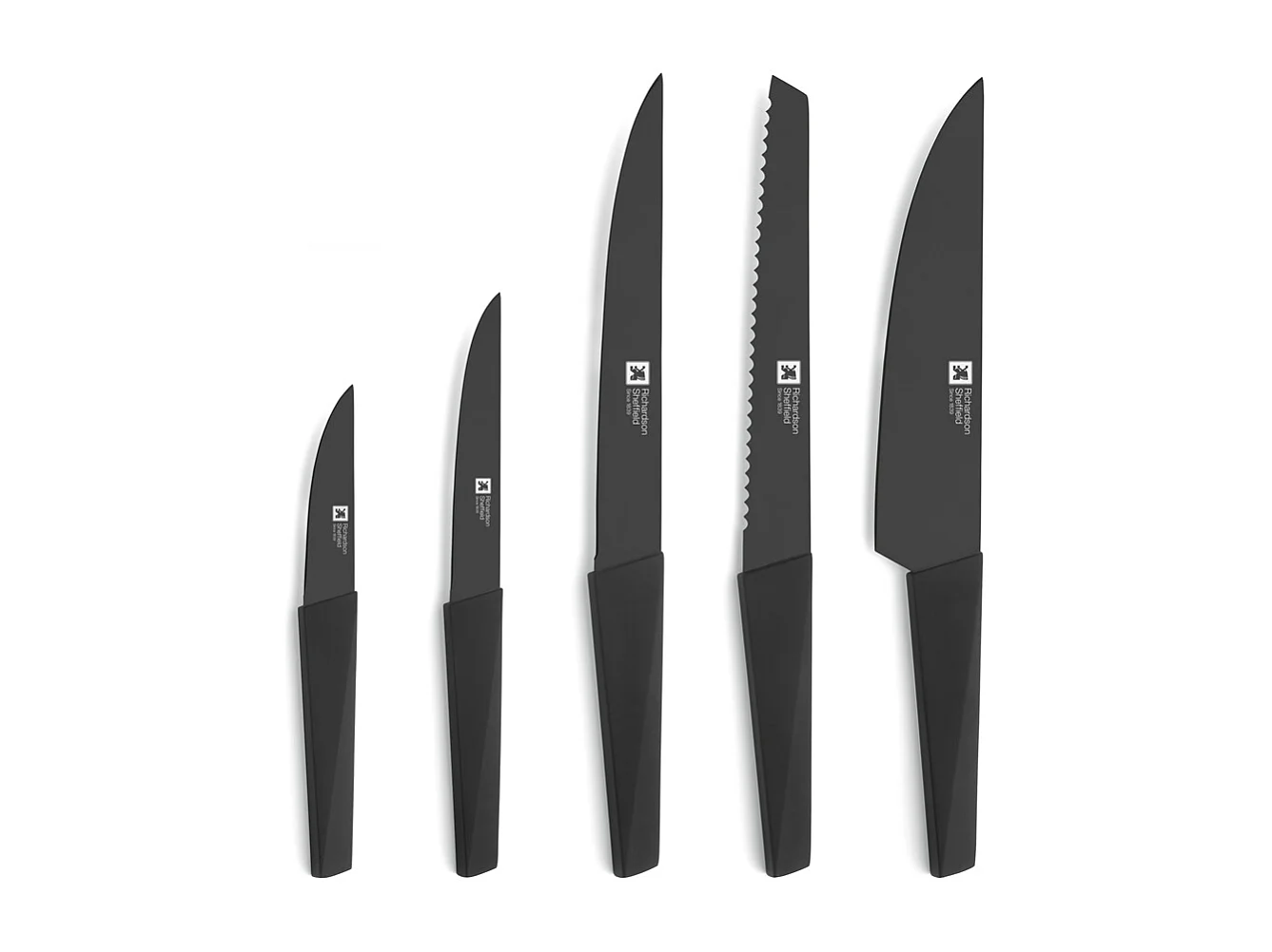 Edge Noir - Bloc 5 couteaux de cuisine