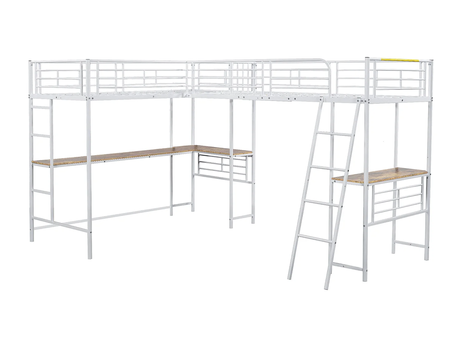 Lit mezzanine 90 x 200 cm - blanc - sans matelas