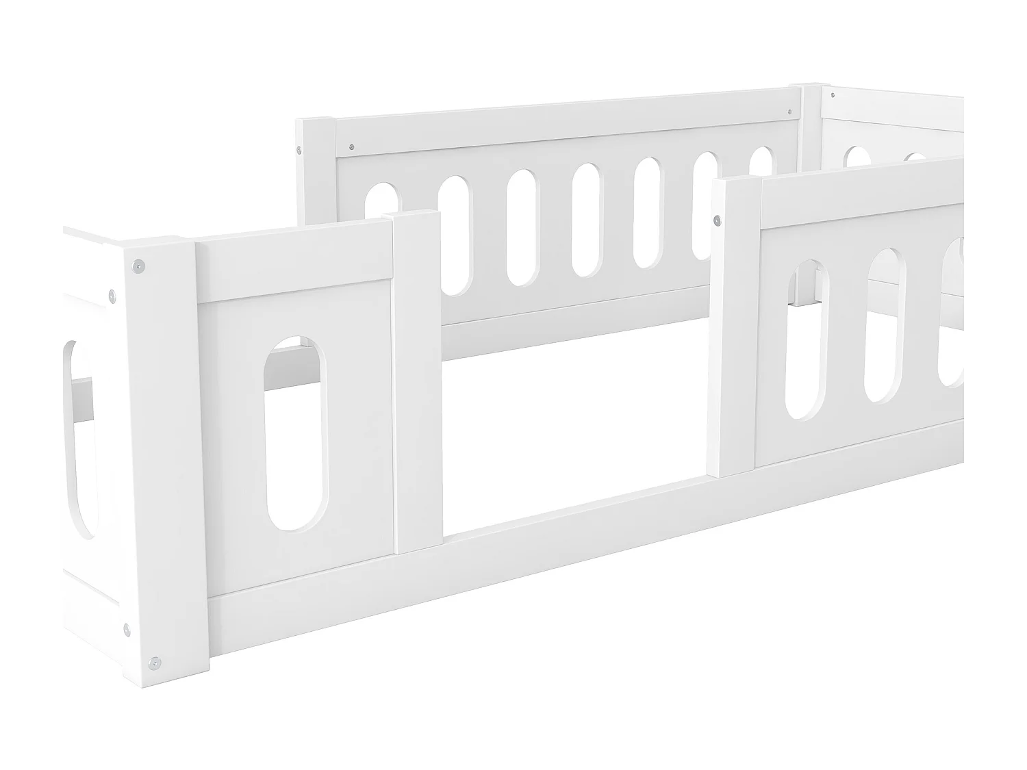 Kinderbett 90x200 cm – Kiefer – Weiß