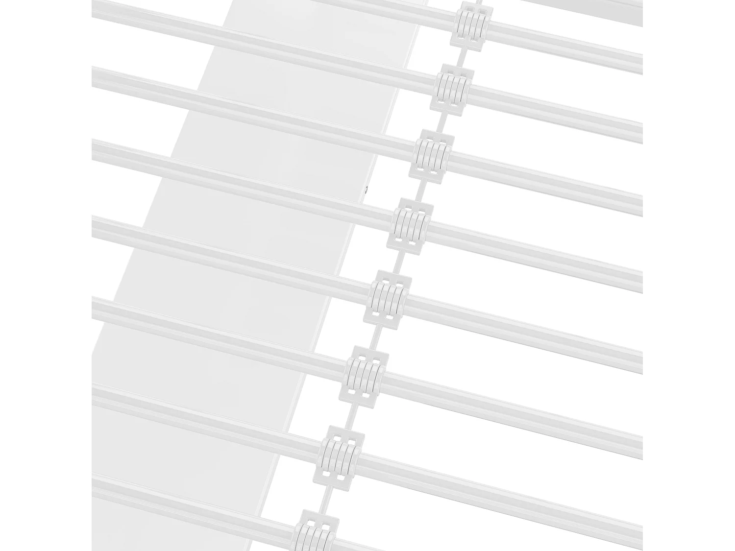 Hochbett 90 x 200 cm – mit LED-Beleuchtung, 3 Schubladen und USB-Anschluss – weiß – Matratze nicht enthalten