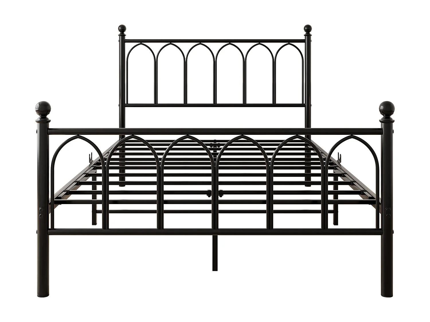 Erwachsenenbett 120 x 200 cm – Einzelbett mit Ladeanschluss LED-Beleuchtung Schwarz – ohne Matratze