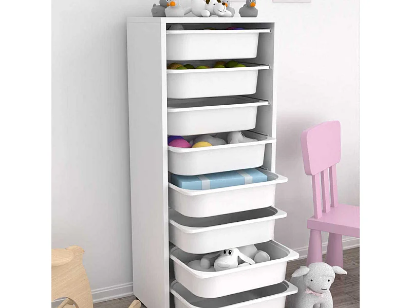 Meuble de rangement 8 tiroirs Cara