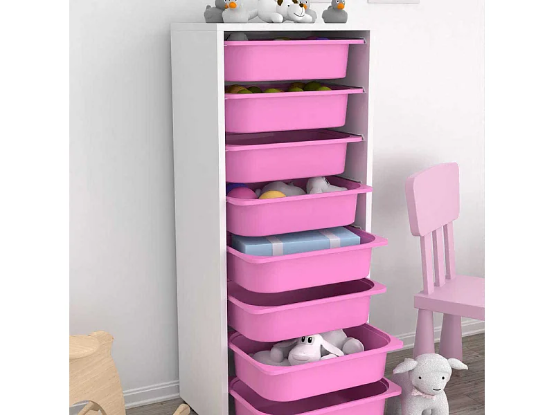 Meuble de rangement 8 tiroirs Cara