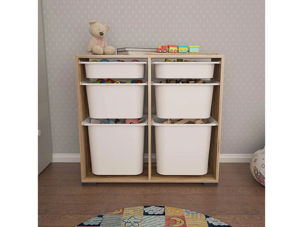 Meuble de rangement 6 tiroirs Carla