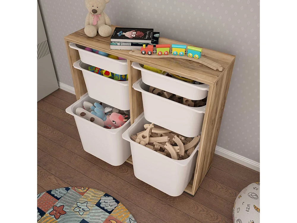 Meuble de rangement 6 tiroirs Carla