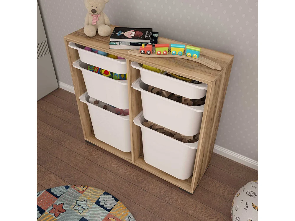 Meuble de rangement 6 tiroirs Carla