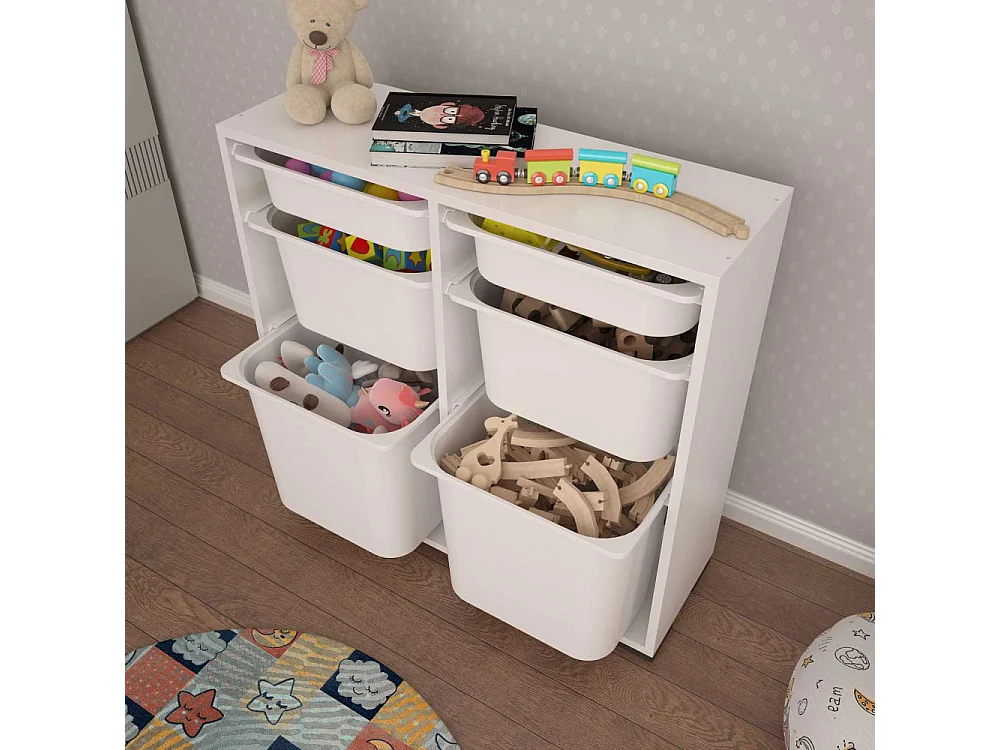 Meuble de rangement 6 tiroirs Carla