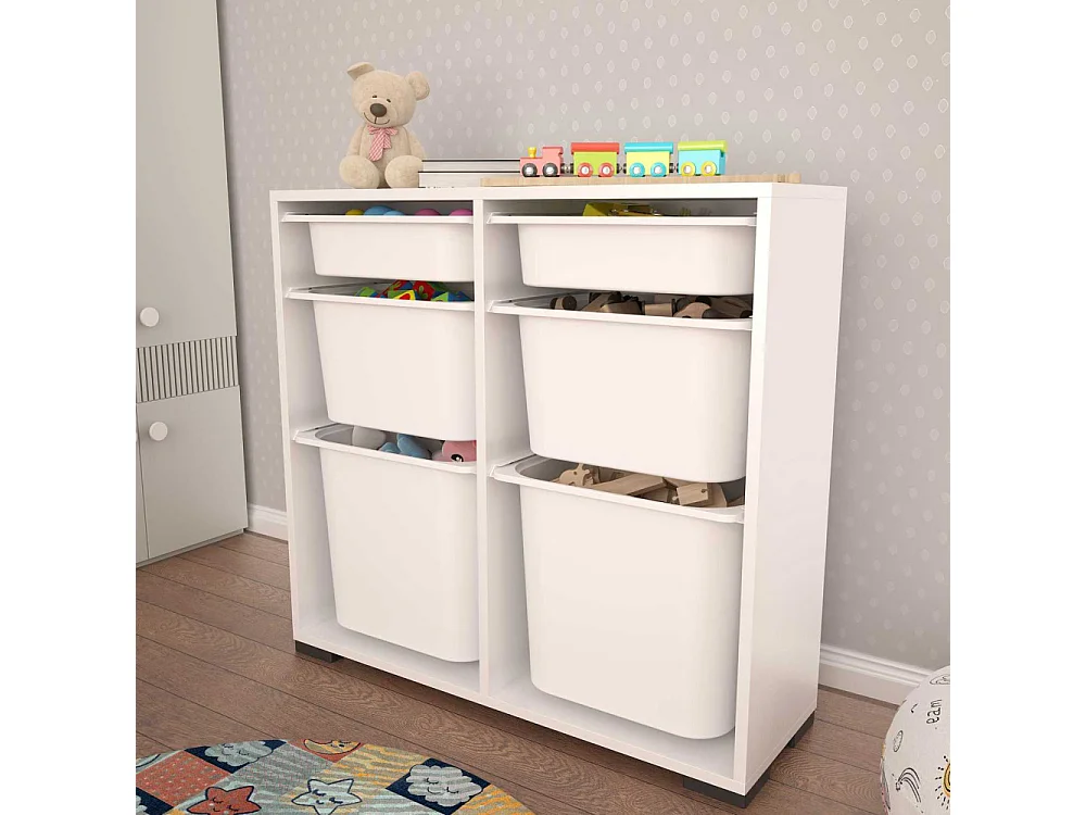 Meuble de rangement 6 tiroirs Carla