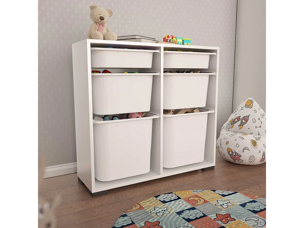 Meuble de rangement 6 tiroirs Carla